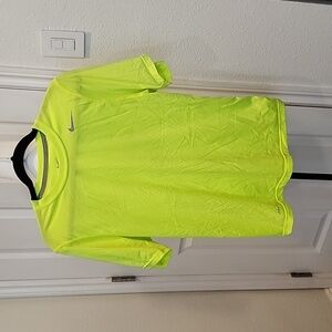 Nike Dri-Fit Neon Yellow/Green Polo size S